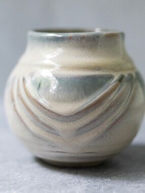Bay studio pottery small round vintage vase American USA